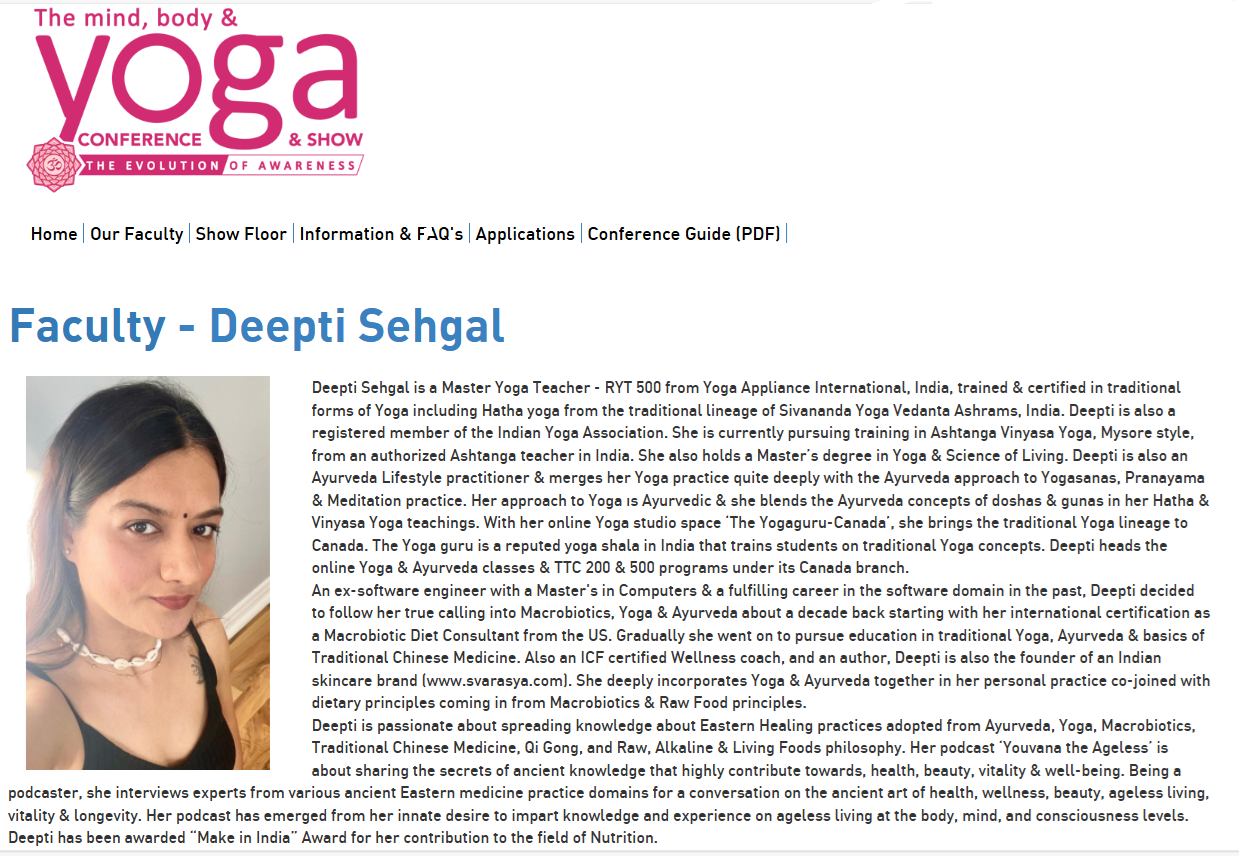 Yoga Conference Show, Toronto